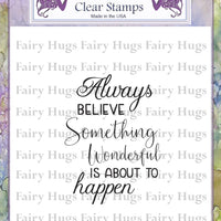 Fairy Hugs Stamps - Believe