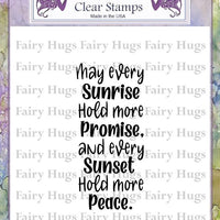 Fairy Hugs Stamps - Sunrise, Sunset