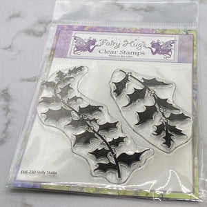 Fairy Hugs Stamps - Holly Stalks