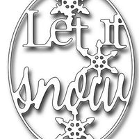Frantic Stamper - Dies - Let It Snow Oval