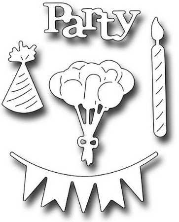 Frantic Stamper - Dies - Party Icons Set