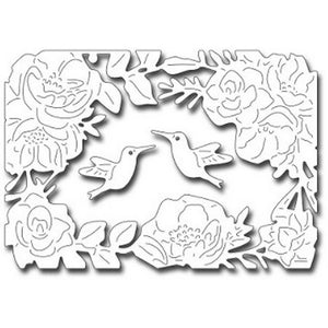 Frantic Stamper - Dies - Floral Frame & Hummingbirds