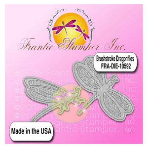 Frantic Stamper - Dies - Brushstroke Dragonflies