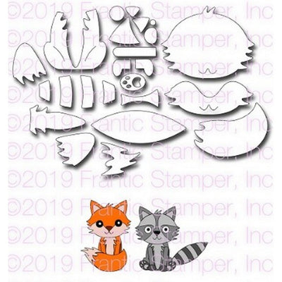 Frantic Stamper - Dies - Build A Fox & Raccoon