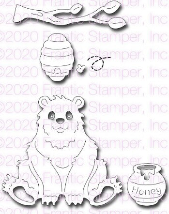 Frantic Stamper - Dies - Cute Bear