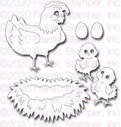 Frantic Stamper - Dies - Cute Chicken