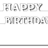 Frantic Stamper - Dies - Happy Birthday Layer Markers