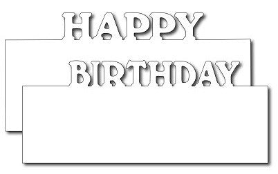 Frantic Stamper - Dies - Happy Birthday Layer Markers