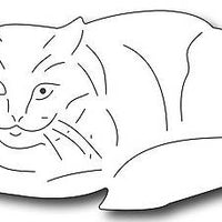 Frantic Stamper - Dies - Resting Cat