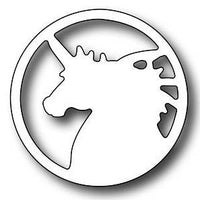 Frantic Stamper - Dies - Round Vignette Unicorn Insert