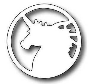Frantic Stamper - Dies - Round Vignette Unicorn Insert