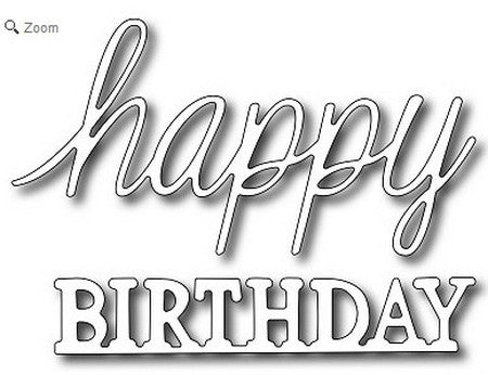Frantic Stamper - Dies - Mixed Font Happy Birthday