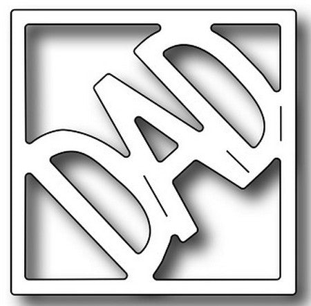 Frantic Stamper - Dies - Dad Square Vignette Insert
