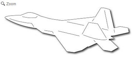 Frantic Stamper - Dies - F-22 Fighter Jet