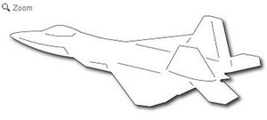 Frantic Stamper - Dies - F-22 Fighter Jet
