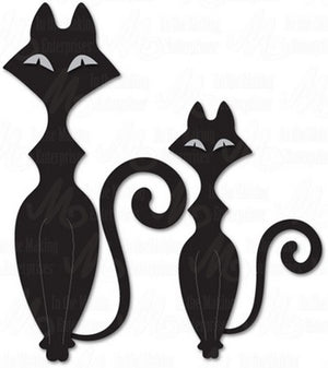Dee's Distinctively Dies - Retro Cats 1