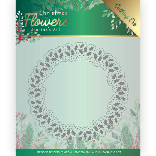 Jeanine's Art - Dies - Christmas Flowers - Holly Christmas Wreath