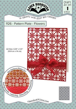 Karen Burniston - Dies - Pattern Plate - Flowers