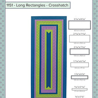 Karen Burniston - Dies - Long Rectangles - Crosshatch