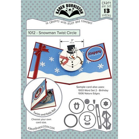 Karen Burniston - Dies - Snowman Twist Circle Pop-Up