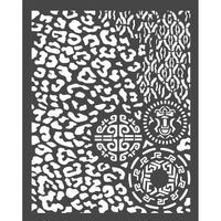 Stamperia Stencil - 7.75" x 9.75" - Animalier W/Tribals, Amazonia