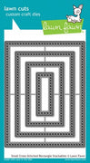 Lawn Fawn - Small Cross Stitched Rectangle Stackables Dies