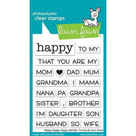 Lawn Fawn - Happy_Happy_Happy Add-On: Family