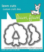 Lawn Fawn - Peacock Before 'n Afters Dies