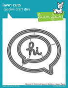 Lawn Fawn - Outside In Stitched Speech Bubble Dies