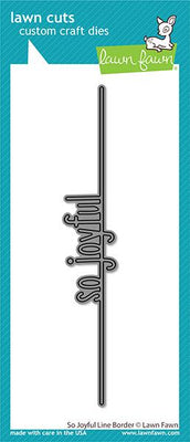 Lawn Fawn - So Joyful Line Border Die