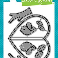 Lawn Fawn - Center Picture Window Card Heart Add-On Dies
