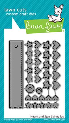 Lawn Fawn - Hearts & Stars Skinny Tag