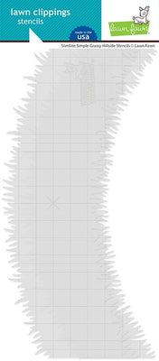 Lawn Fawn - Stencils - Slimline Simple Grassy Hillside