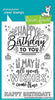 Lawn Fawn - Giant Birthday Messages Stamps