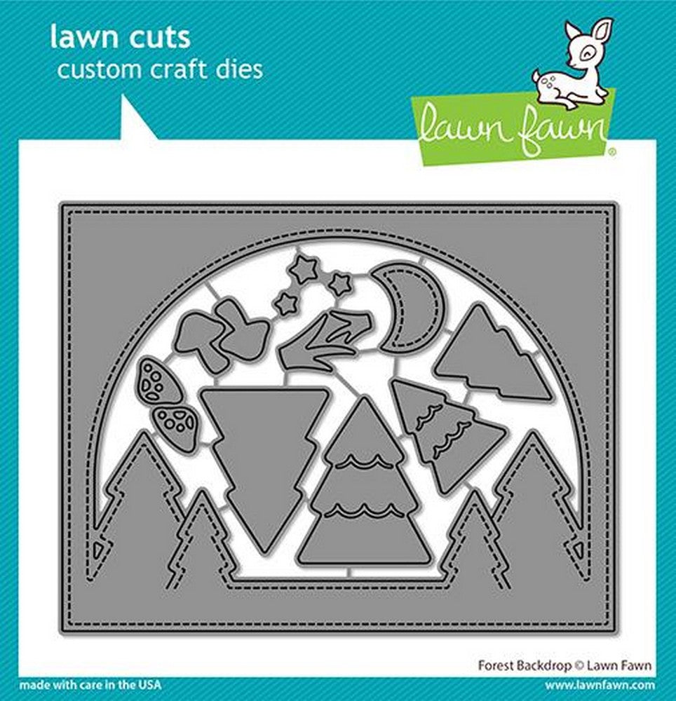 Lawn Fawn - Forest Backdrop Dies