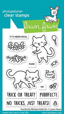 Lawn Fawn - Purrfectly Wicked Add-On Stamps