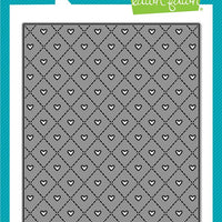 Lawn Fawn - Quilted Heart Backdrop: Portrait Dies