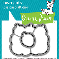 Lawn Fawn - How You Bean? Strawberries Add-On Dies