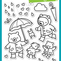 Lawn Fawn - Beary Rainy Day Stamps