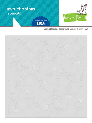 Lawn Fawn - Spring Blossoms Background Stencils