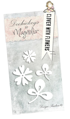 Magnolia DooHickey's Cutting Dies - Clover With Flower #56