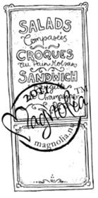 Magnolia Stamps - Summer Memories - French Menu #1006