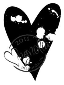 Magnolia Stamps - You Are So Special Coll. - Splash Heart #733