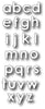 Memory Box Dies - Parker Lower Alpahbet