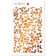 Ciao Bella - Stencil - 5" x 8" - Abstract Dots