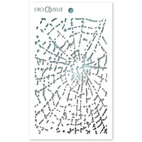 Ciao Bella - Stencil - 5" x 8" - Spider Net