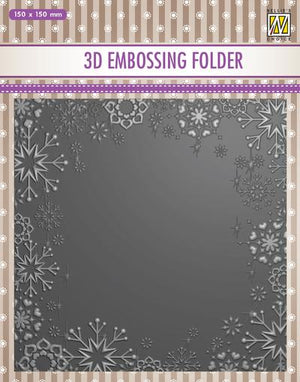 Nellie's Choice - 3D Embossing Folder - Snowflake Frame