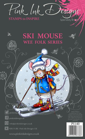 Pink Ink Designs - Stamps - A7 - Ski Mouse