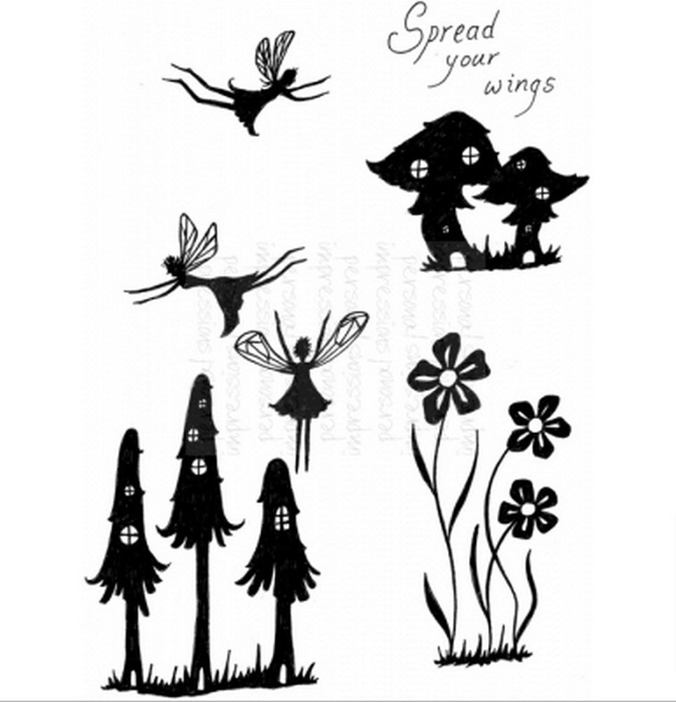 Sweet Dixie - Clear Stamps - Fairy Mushrooms