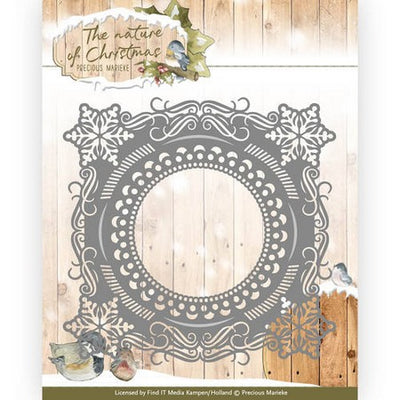Precious Marieke - Dies - The Nature of Christmas - Christmas Snowflake Frame
